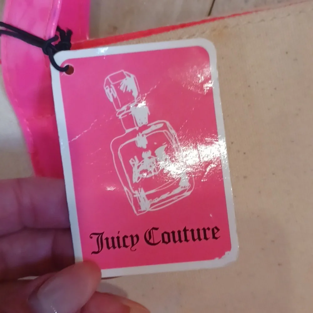 Juicy Couture Stylish Oversized Creamy Off White Canvas Tote Bag - Picture 5 of 12